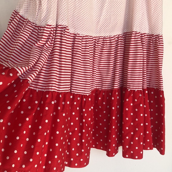 60s Vintage Krist Gudnason Swiss dot prairie dress - Picture 7 of 7